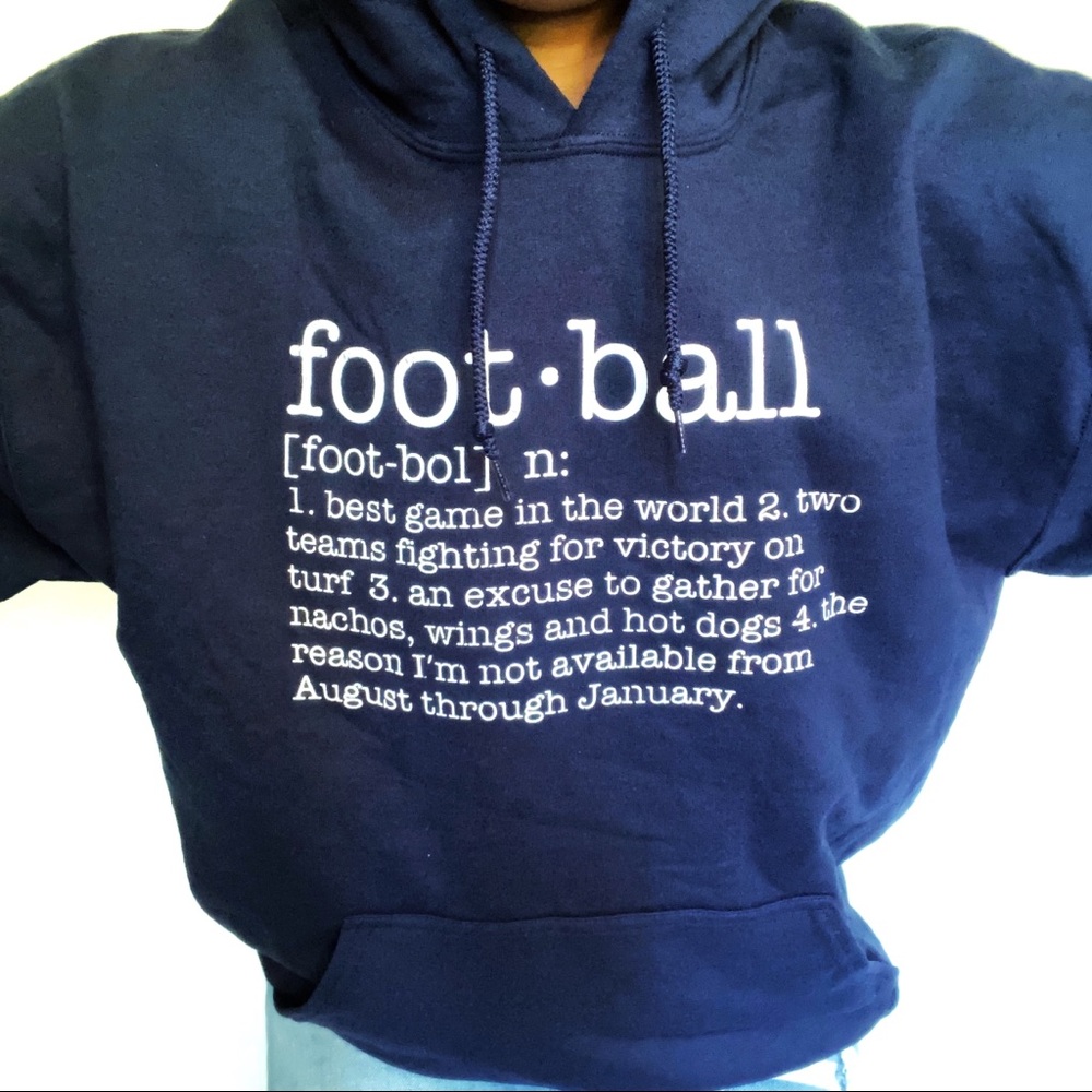 SALE - Cozy Unisex Foot Ball Hoodie Sweatshirt